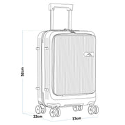Dellonda Cabin Size Luggage with Laptop Compartments & Dual TSA Lock 20" Dellonda - Dynamic Drive