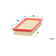 MANN-FILTER Engine Air Filter fits Fiat Punto 1999-2006 1.2 188.233