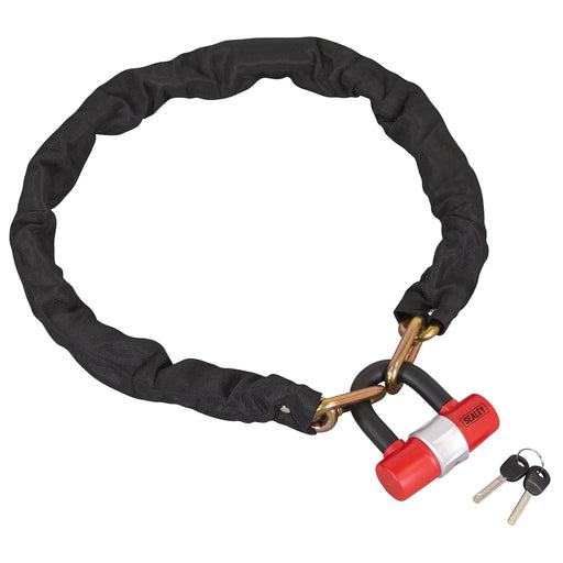 Sealey Motorcycle Chain Lock 1.2m SSCL12 Cut-Resistant Security
