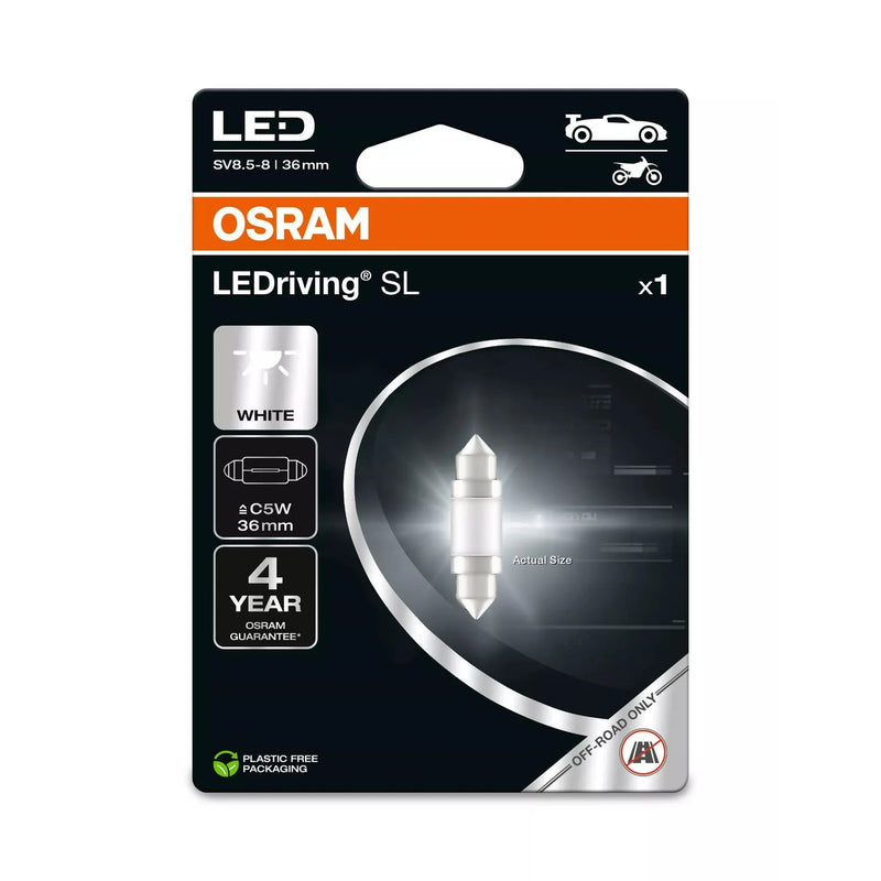 Osram LED C5W Replacement Lamp 6W 12V SV8.5-8