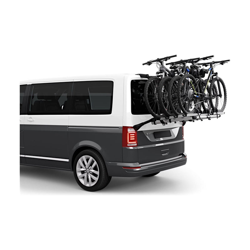 Thule WanderWay two-bike hanging trunk bike rack black Boot bike rack Thule - Bars 4 Cars