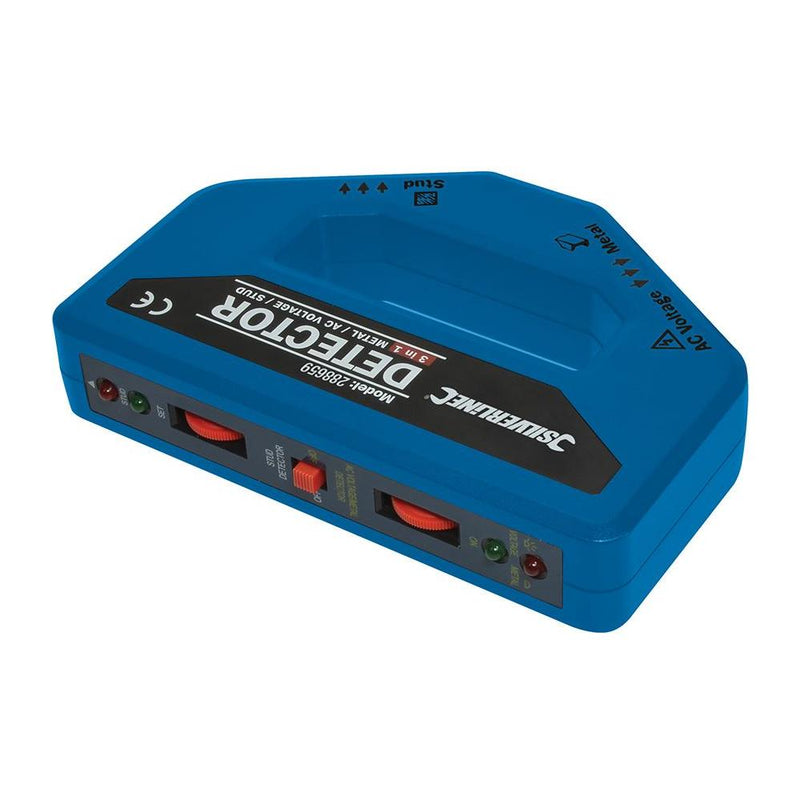 Silverline 3-in-1 Detector 1 x 9V (PP3) Silverline - Dynamic Drive