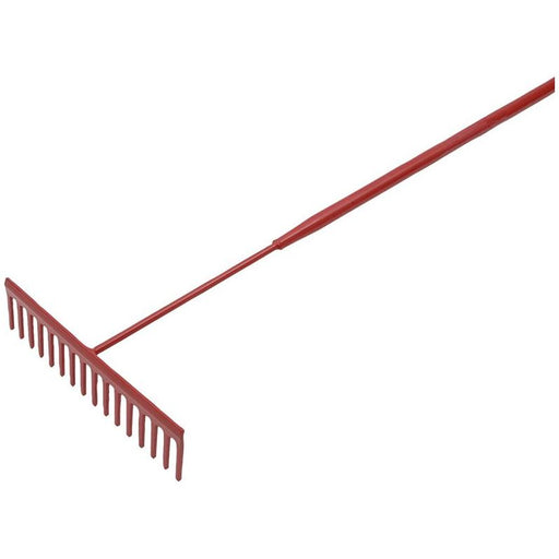 Faithfull Asphalt Rake 16 Flat Teeth - Tubular Steel Shaft Faithfull - Dynamic Drive
