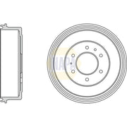 NAPA Brake Drum Assembly Rear fits Ford Ranger 2006-2012 2.2 2.5 3.0 3.2