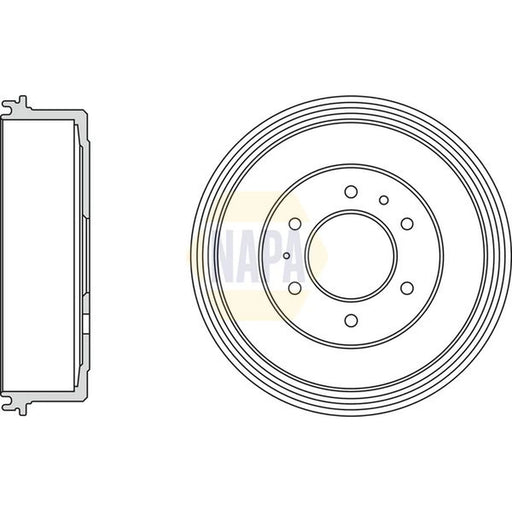 NAPA Brake Drum Assembly Rear NDR1026