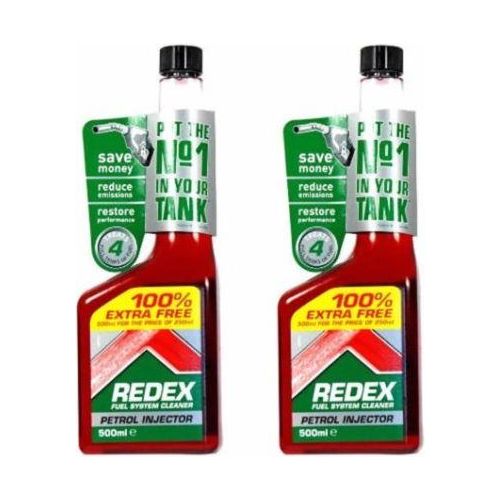 2X Redex Petrol Fuel System Treatment Cleaner Emissions Exhaust 500Ml Bottle Redex  - Dynamic Drive