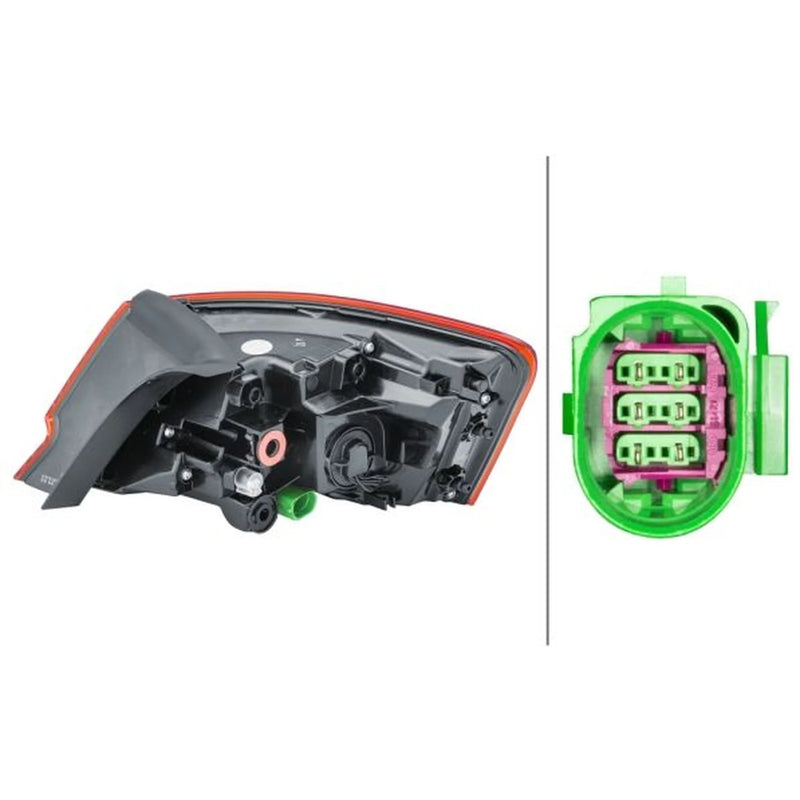 Hella Tail Light / Lamp LED Left fits Audi A3 2012-2020 1.0 1.2 1.4 1.5 1.6 1.8