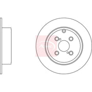 Apec Rear Brake Solid Discs & Pads fits Toyota Corolla 2000-2007 2.0