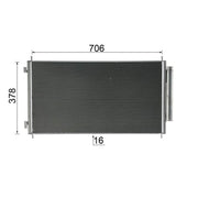 Mahle Air Conditioning Condenser fits Honda Cr-V III 2006-2012 2.0 2.2 2.4