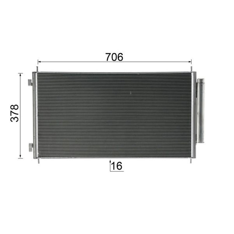 Mahle Air Conditioning Condenser fits Honda Cr-V III 2006-2012 2.0 2.2 2.4