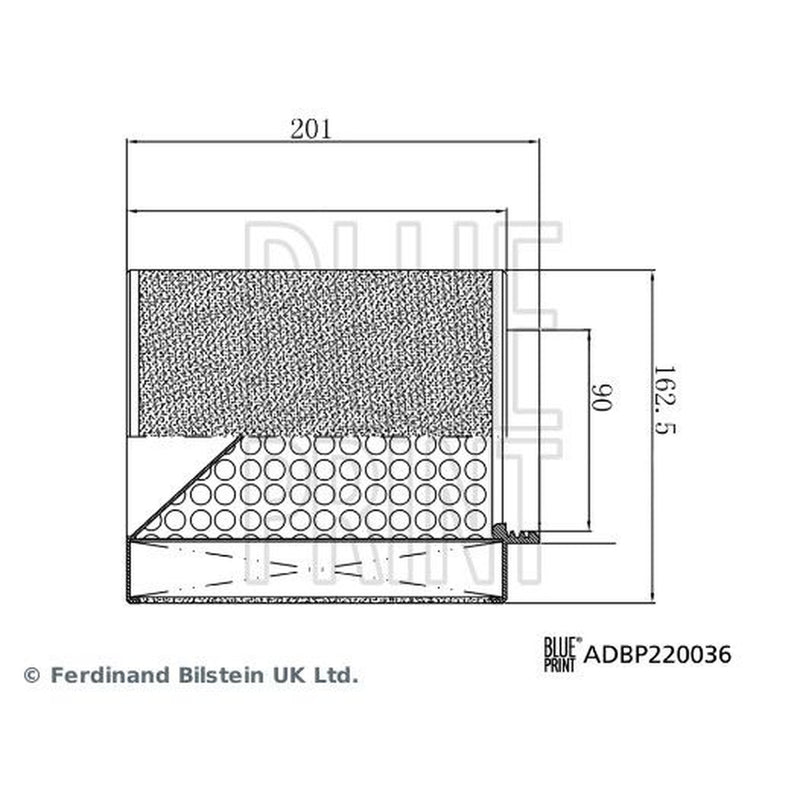 Blue Print Engine Air Filter fits Audi A8 D5 2017-2019