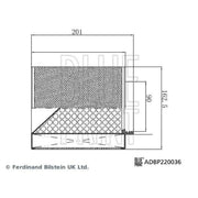 Blue Print Engine Air Filter ADBP220036