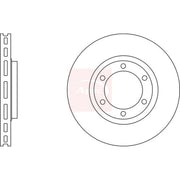 Apec 2 x Vented Brake Discs fits Mitsubishi L200 1996-2007 2.5