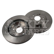 Key Parts Front Brake Vented Discs & Pads fits Suzuki Grand Vitara II 2005-2015