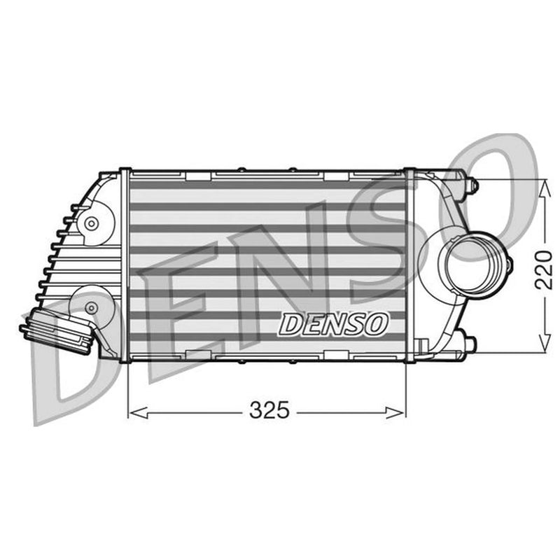 Denso Intercooler (Charge Air Cooler) Right fits Porsche 911 2009-2012 3.8