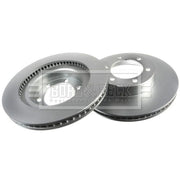 Borg & Beck Front Brake Discs & Pads fits Toyota Land Cruiser Prado 2002-2010