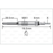 Valeo Diesel Engine Glow Plug 345255