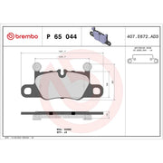 Brembo 4 x Rear Brake Pad Set fits Audi E-Tron GT 2020-2021