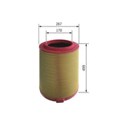 Bosch Engine Air Filter fits Man Tgs I 2006-2021