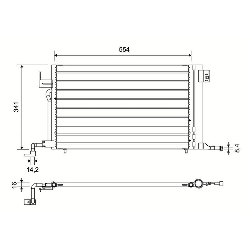 Valeo Air Conditioning Condenser 817230