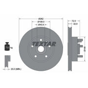 Textar 2 x Internally Vented Brake Discs 92031300