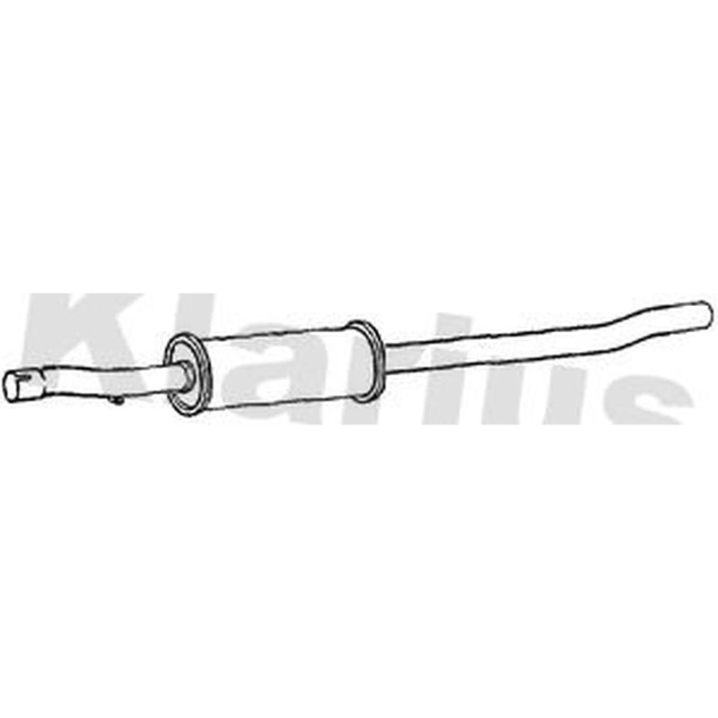 Klarius Box With Centre Pipe Centre fits Fiat 500X 2014-2020 1.6