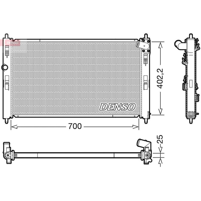Denso Engine Radiator fits Mitsubishi Asx 2010 on 1.8