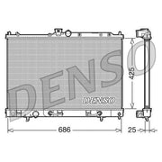 Denso Engine Radiator DRM45027