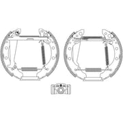 Mintex Brake Shoe Set Axle Kit fits Seat Arosa 1997-2004 1.0 1.4 1.7