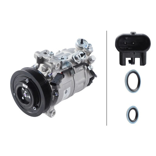 Hella Air Conditioning Compressor fits Mercedes-Benz A-Class 2012-2018