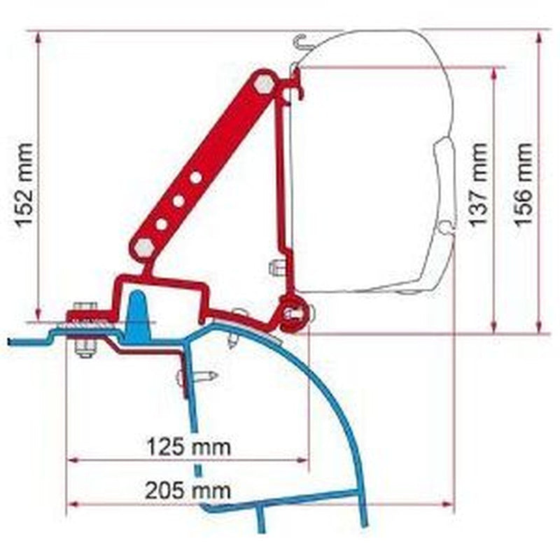 Fiamma F45 Adapter Kit Master H2-Opel Movaro 98655-681 Fiamma - NN4 Online