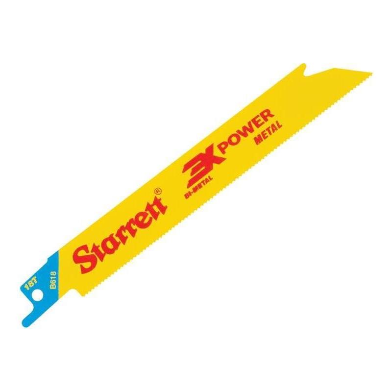 Starrett B618-5 Bi-Metal Reciprocating Blade, Metal Straight 152mm 18 TPI (Pack 5) Starrett - NN4 Online