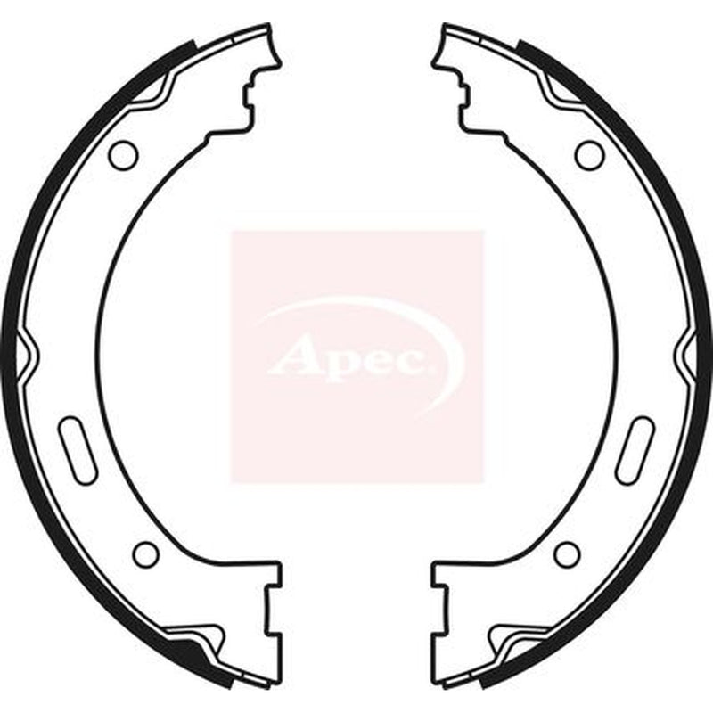 Apec Parking Brake Shoe Set fits Jeep Grand Cherokee III 2004-2010