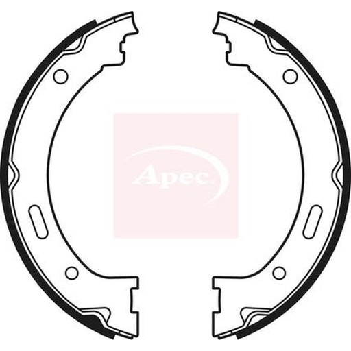 Apec Parking Brake Shoe Set fits Jeep Grand Cherokee III 2004-2010