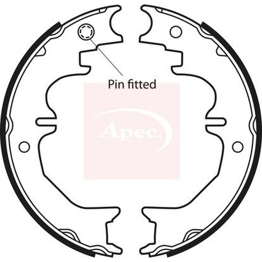 Apec Parking Brake Shoe Set fits Toyota Land Cruiser 2011 on 3.0