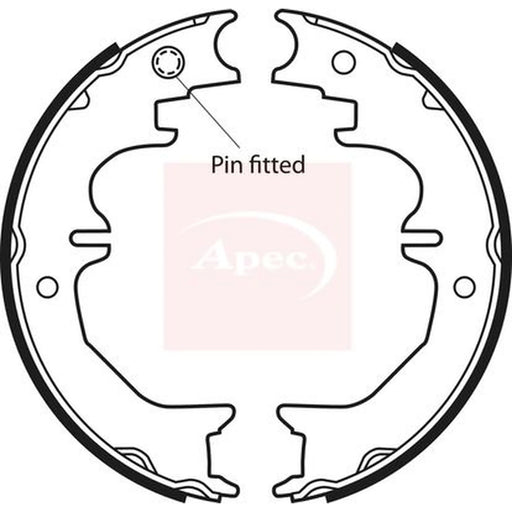 Apec Parking Brake Shoe Set SHU710