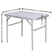 Portable Aluminium Folding Camping Table Camp Active  - Dynamic Drive