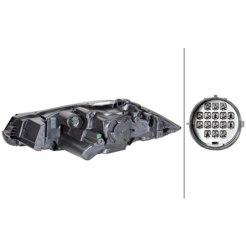 Hella Headlight Headlamp D3S (Gas Discharge Lamp) Right fits Jaguar Xf I