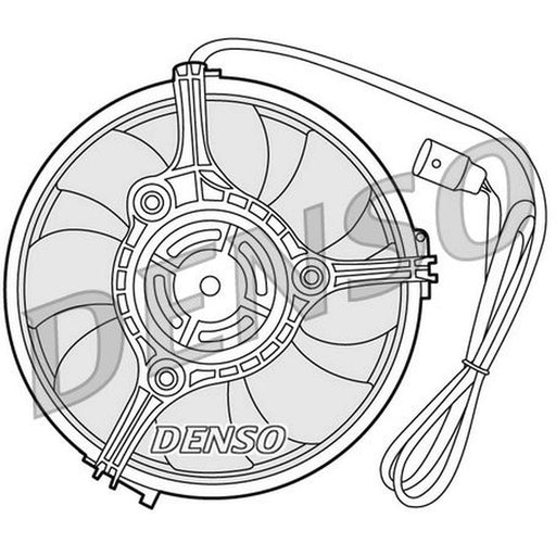 Denso Engine Cooling Fan fits Audi A6 C5 1997-2005 1.8 2.5