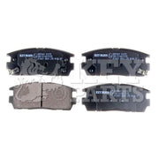 Key Parts 4 x Rear Brake Pad Set fits Chevrolet Captiva 2006-2018
