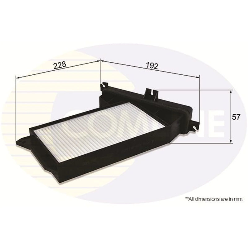 Comline Cabin Air Filter (Pollen Filter) fits Mitsubishi Galant 1996-2003