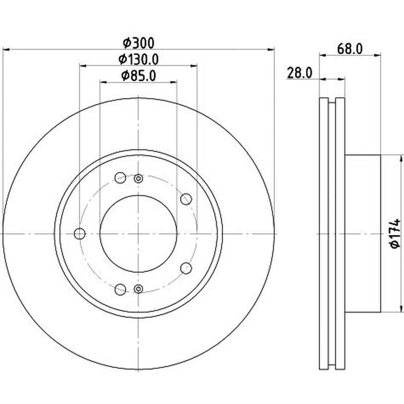 DON Front & Rear Brake Discs & Pads fits Ssangyong Rodius II 2015 on