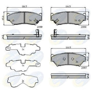 Comline Front Brake Discs & Pads fits Suzuki Grand Vitara I 1998-2003 1.6 2.0