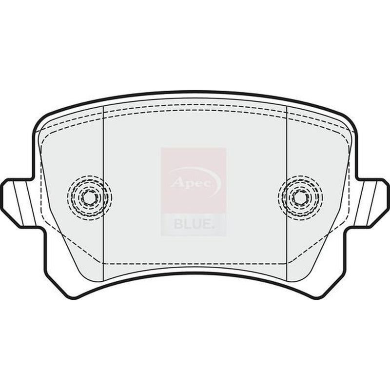 Apec Rear Brake Pad Set fits Audi Q3 2011-2018 1.4 2.0