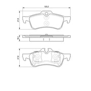 Bosch Front & Rear Pads fits Mini Mini 2001-2008