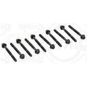 Elring Cylinder Head Bolt Set with Cylinder Head Gasket Kit fits Fiat Panda