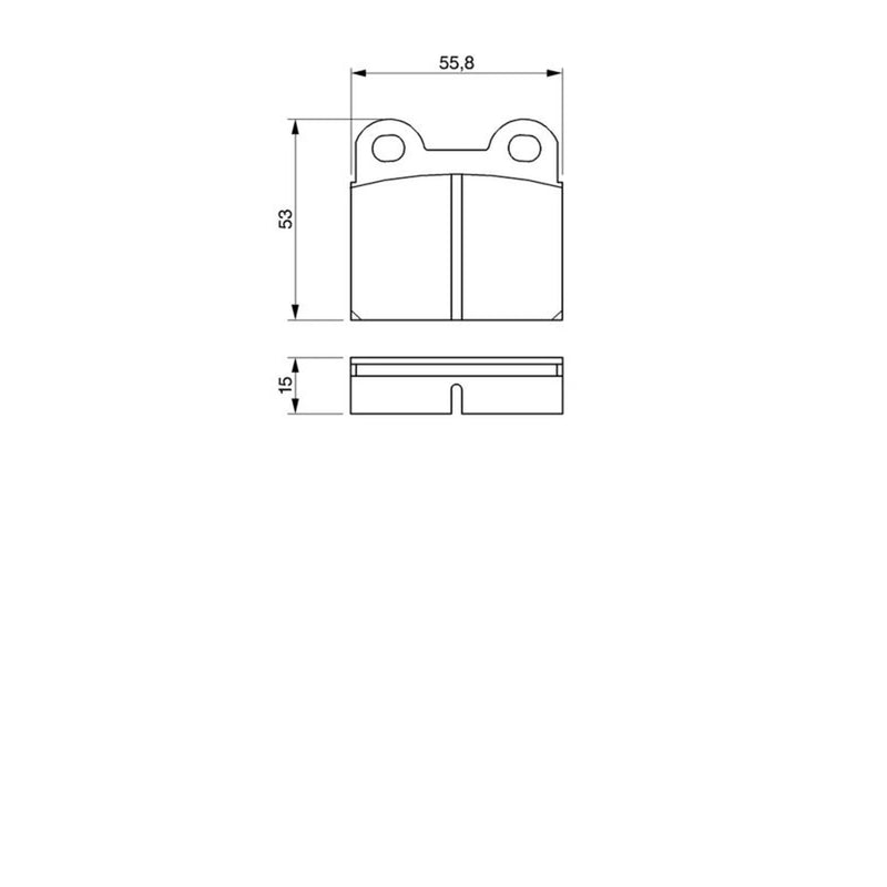 Bosch Front & Rear Pads fits Alfa Romeo Spider 1977-1993 2.0