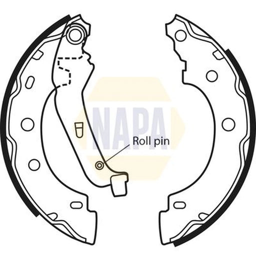 NAPA Brake Shoe Set Axle Kit NBS1037