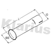 Klarius Flrd Pipe Ex D 50.5 To 70MM L 80MM 430571 430571
