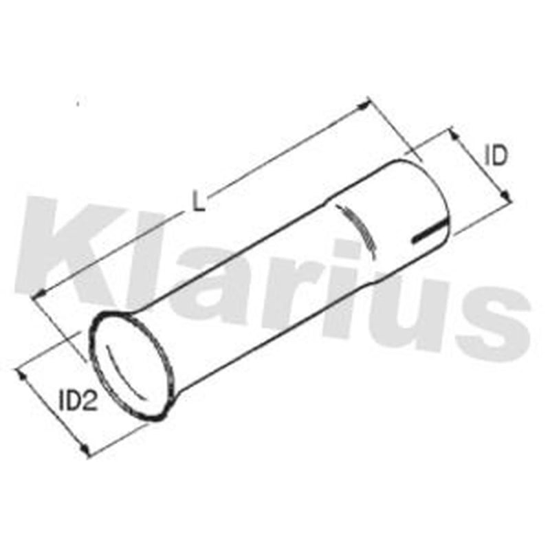 Klarius Flrd Pipe Ex D 50.5 To 70MM L 80MM 430571 430571